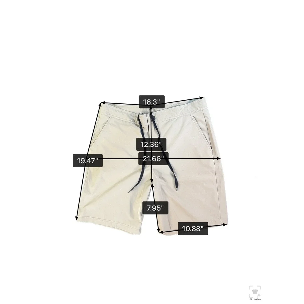 Tek Gear DryTek Mens Tan Khaki Performance Athletic Shorts Size MD Drawstring